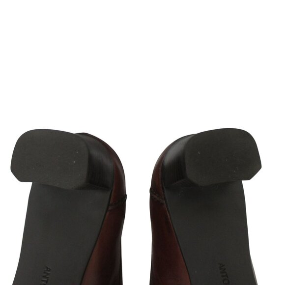 Antonio Melani Kenley Cognac Leather Loafers Size 7M Quiet Luxury Classic - Picture 7 of 8